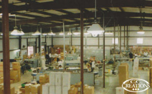 Early C.C. Creations production warehouse